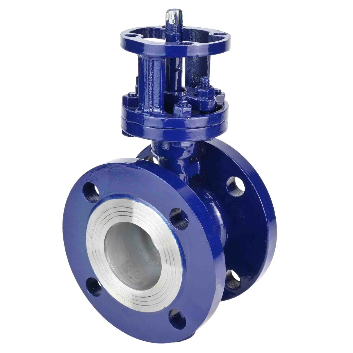 Vanne papillon d'eau Elephant WBV3EX-3432M-1W-F-ISO, matériau du corps - acier au carbone, matériau du disque - acier inoxydable AISI 316, joint - métal, tige uniquement