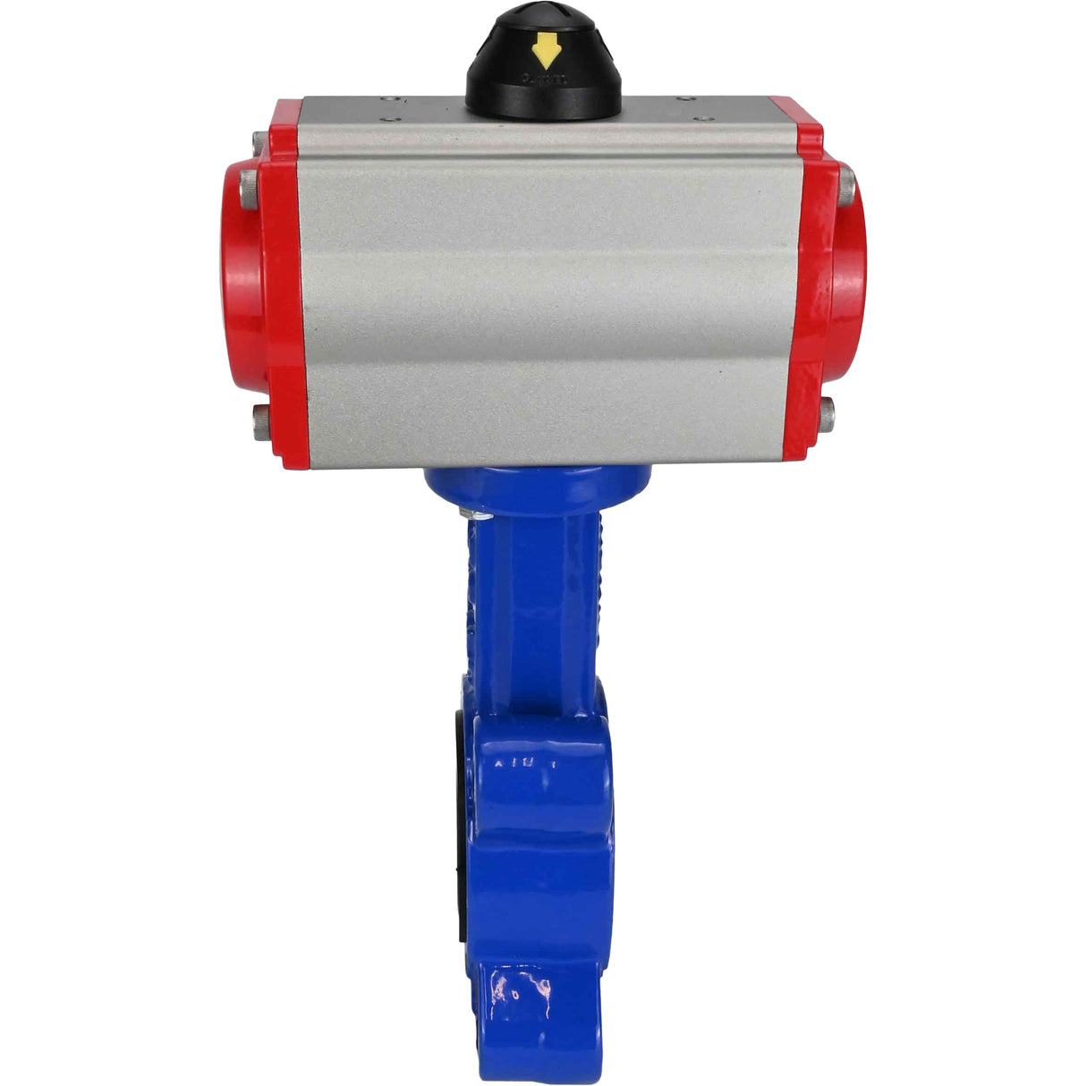 Vanne papillon d'eau Elephant WBV1631E-2W-Fb-H, matériau du corps - fonte QT450, matériau du disque - acier inoxydable AISI 304, joint - EPDM, actionneur pneumatique PA-SA avec ressorts de rappel