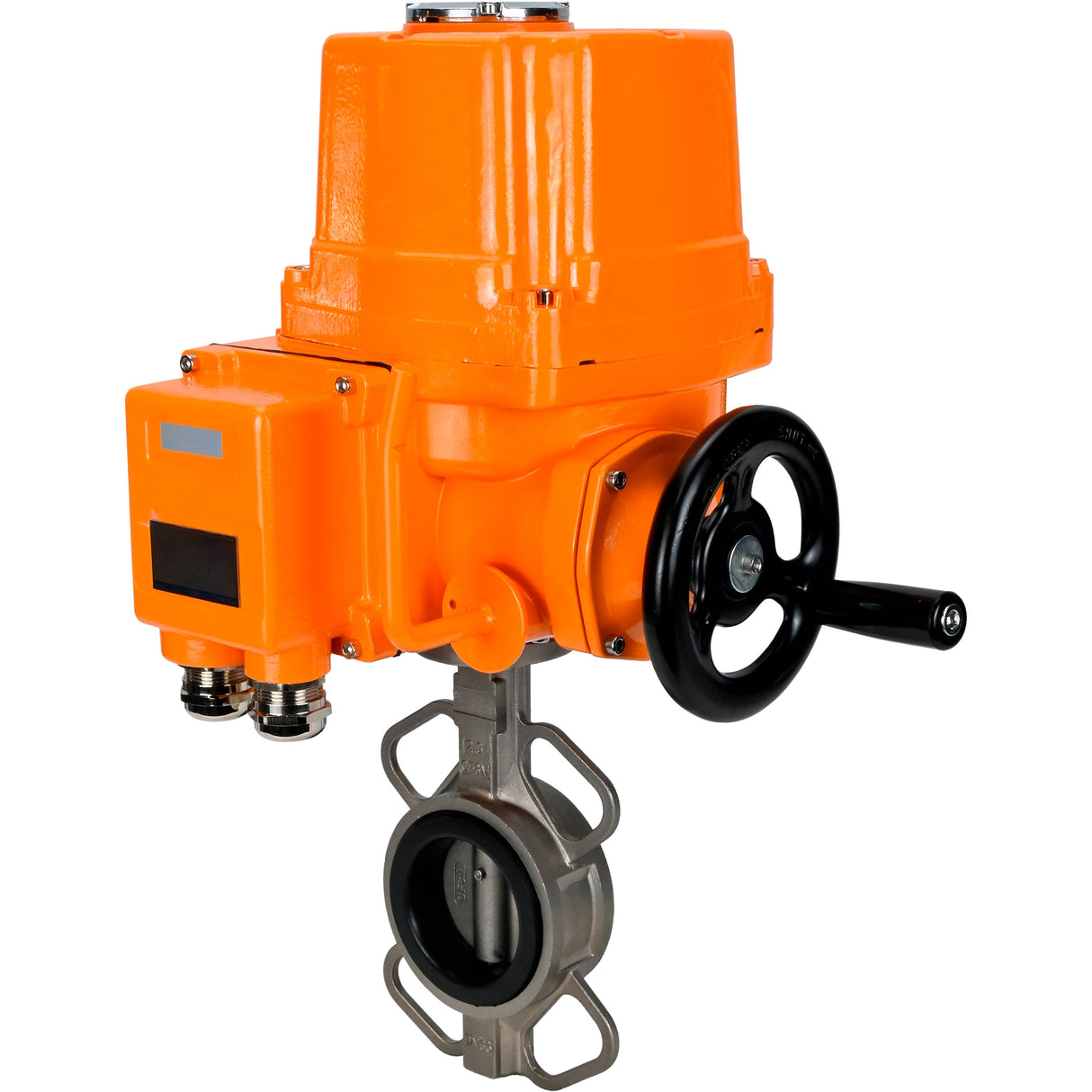 Válvula de mariposa de agua Elephant 316l-316l-viton-elephant-ex-24, material del cuerpo - acero inoxidable AISI 316L, material del disco - acero inoxidable AISI 316L, sello - VITON, actuador eléctrico operado