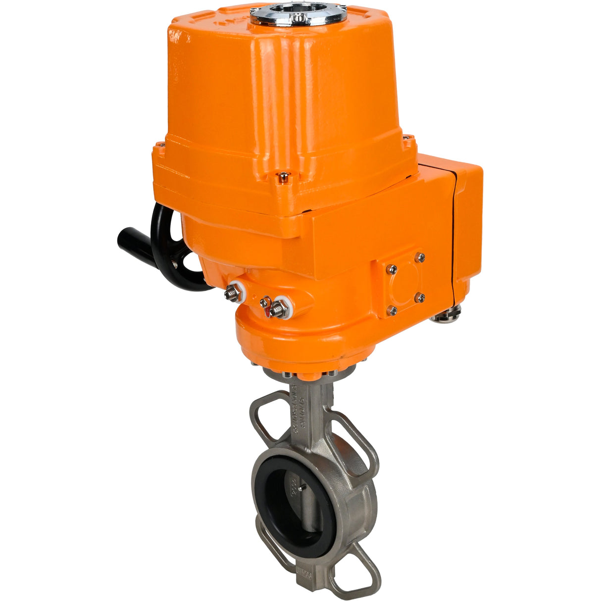 Válvula de mariposa de agua Elephant 316l-316l-nbr-elephant-ex-110/220, material del cuerpo - acero inoxidable AISI 316L, material del disco - acero inoxidable AISI 316L, sello - NBR, actuador eléctrico operado