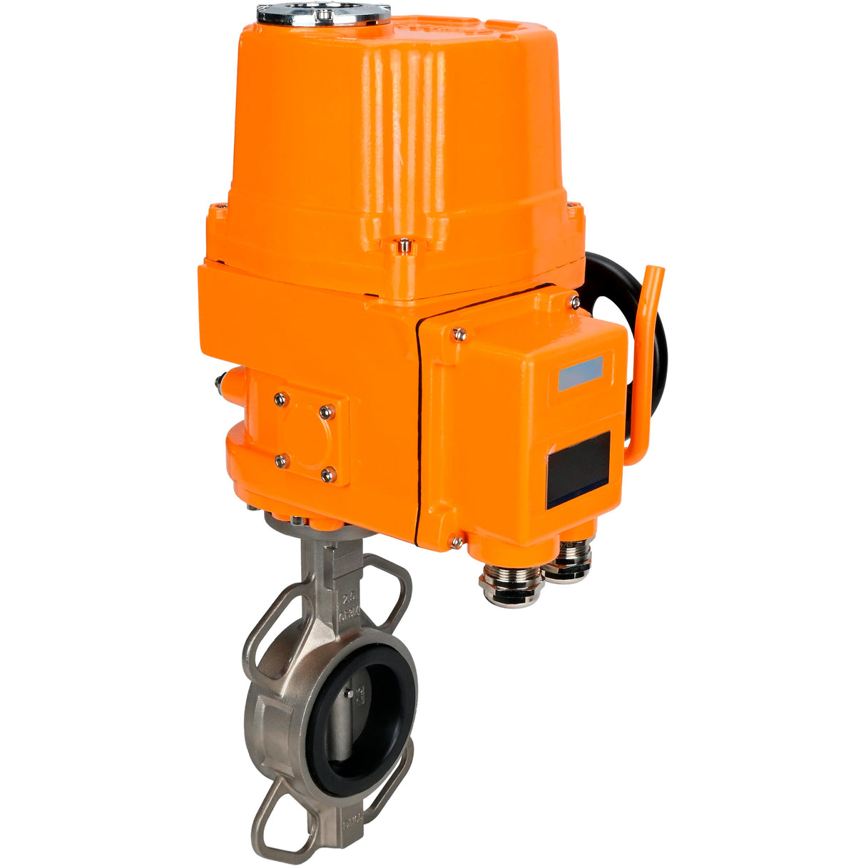 Válvula de mariposa de agua Elephant 316l-316l-viton-elephant-ex-24, material del cuerpo - acero inoxidable AISI 316L, material del disco - acero inoxidable AISI 316L, sello - VITON, actuador eléctrico operado