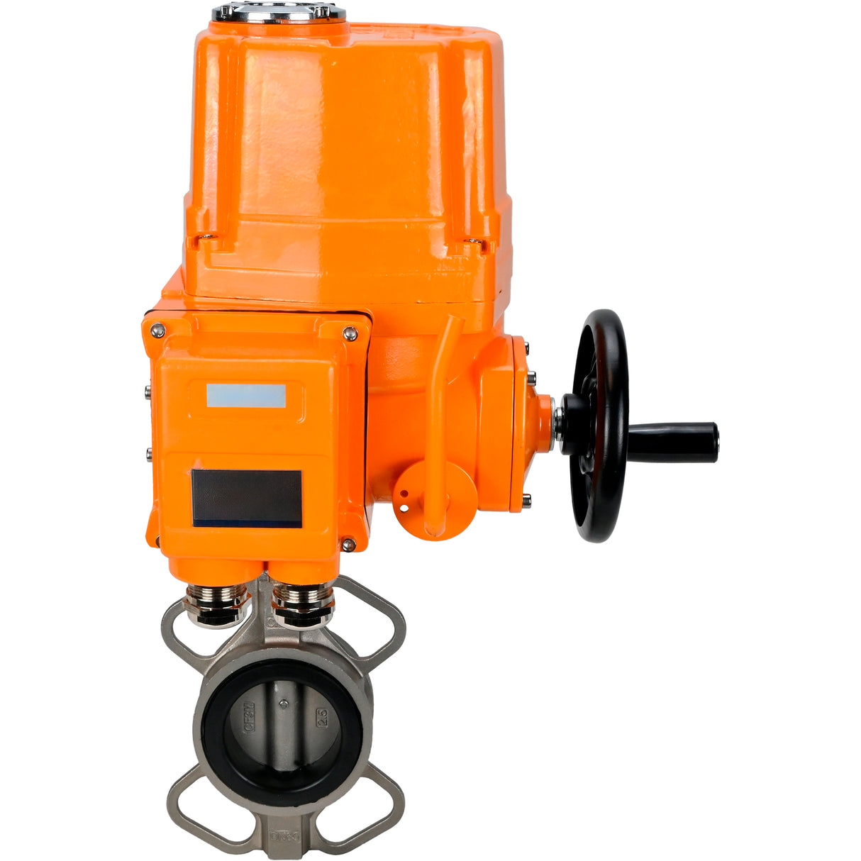 Válvula de mariposa de agua Elephant 316l-316l-epdm-elephant-ex-110/220, material del cuerpo - acero inoxidable AISI 316L, material del disco - acero inoxidable AISI 316L, sello - EPDM, actuador eléctrico operado