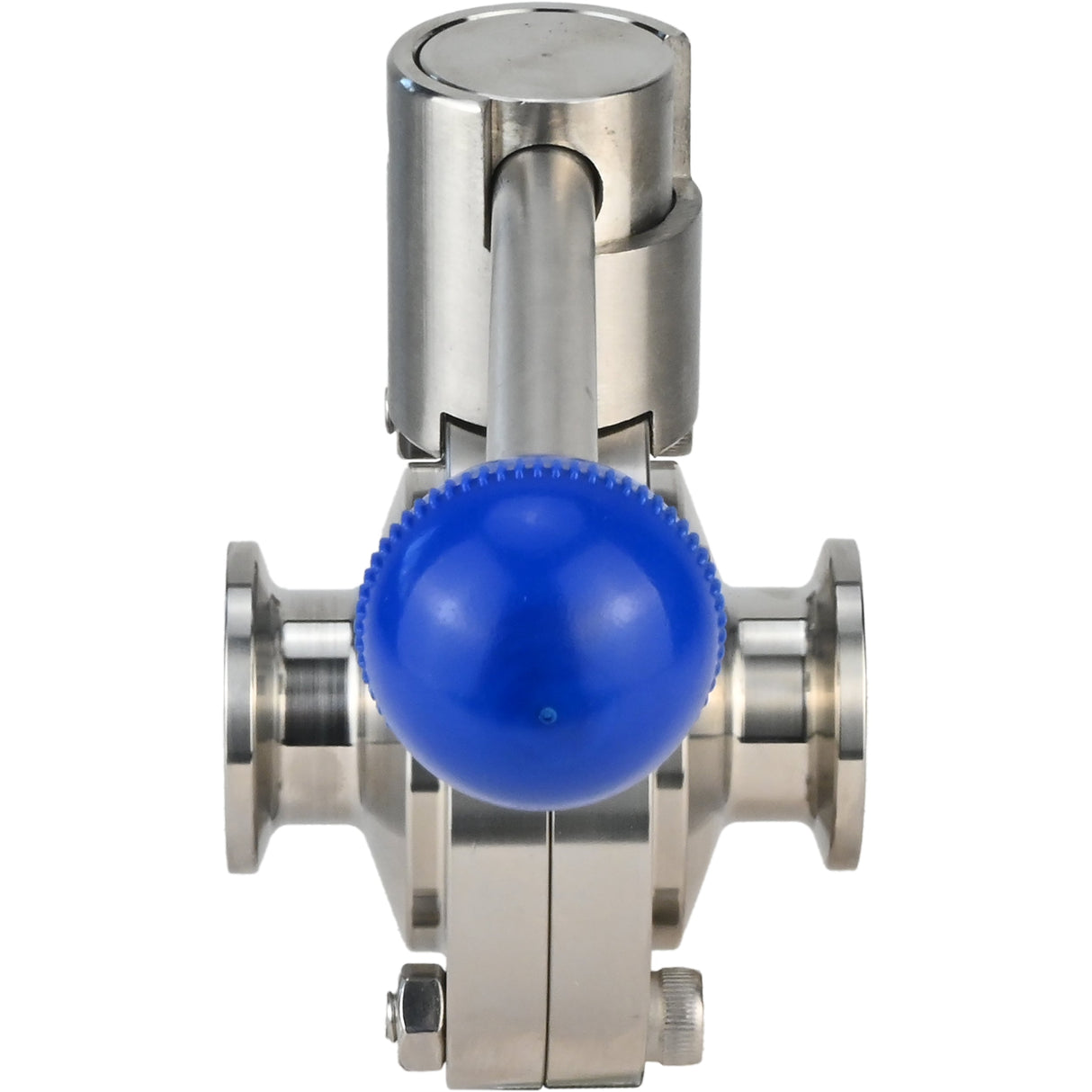 Vanne papillon d'eau Elephant WBV3131E-2W-CH, matériau du corps - Acier inoxydable AISI 304, matériau du disque - Acier inoxydable AISI 304, joint - EPDM, connexion - collier de serrage, poignée