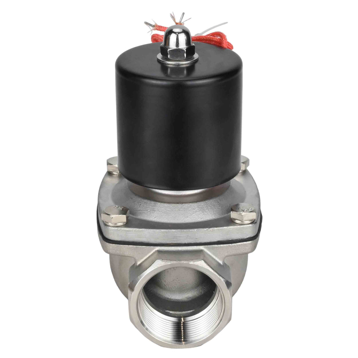 Electroválvula eléctrica de acción directa de dos vías normalmente cerrada Elephant VS2W-101N-NC NBR 110/220V, material del cuerpo - acero inoxidable AISI 304, junta - NBR