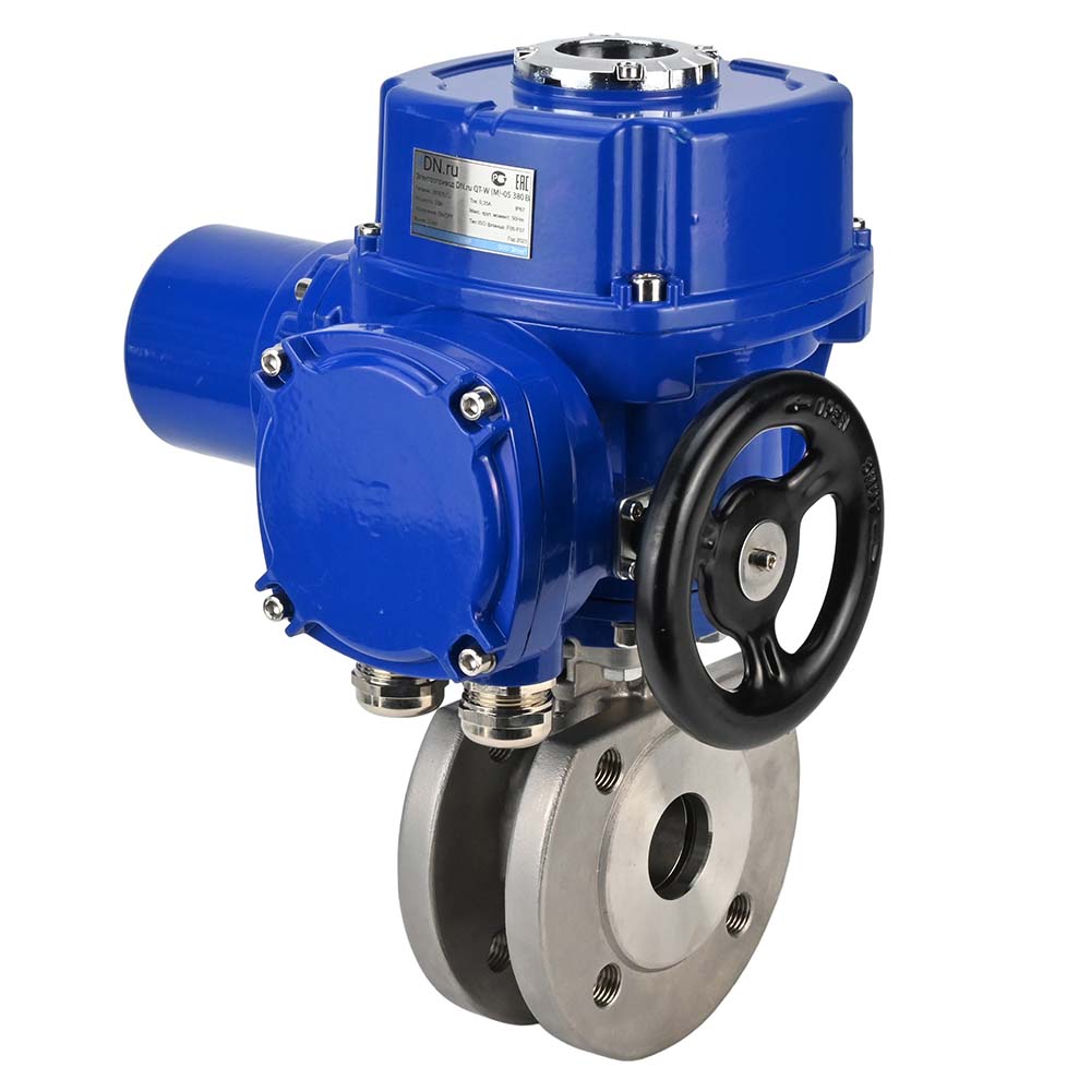 Válvula de bola de acero inoxidable Elephant-BVсFP.316.200 PSI232, paso completo, brida compacta, actuador eléctrico de cuarto de vuelta Elephant QT-W (M) 220 V