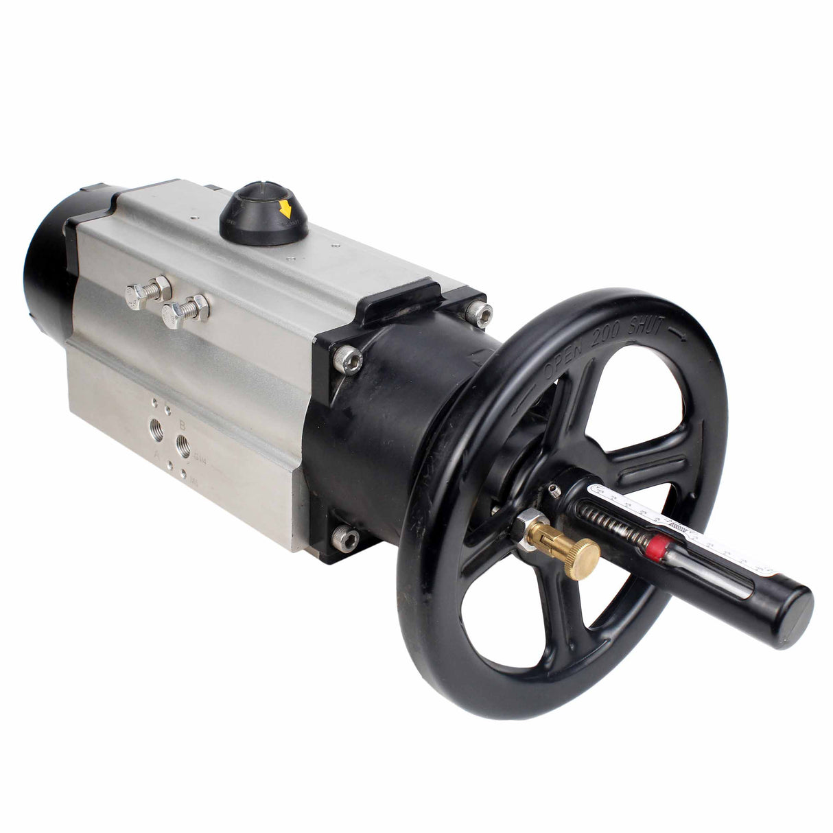 Actuador neumático de doble efecto Elephant PA-DA-105-1, brida ISO F07/F10, cuadrado 22х22