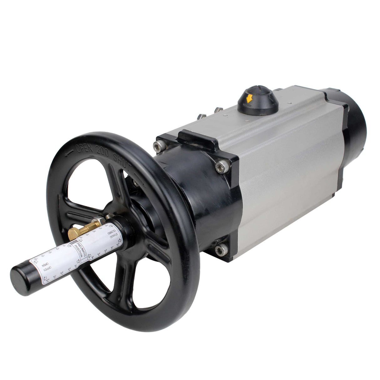 Actuador neumático de doble efecto Elephant PA-DA-105-1, brida ISO F07/F10, cuadrado 22х22