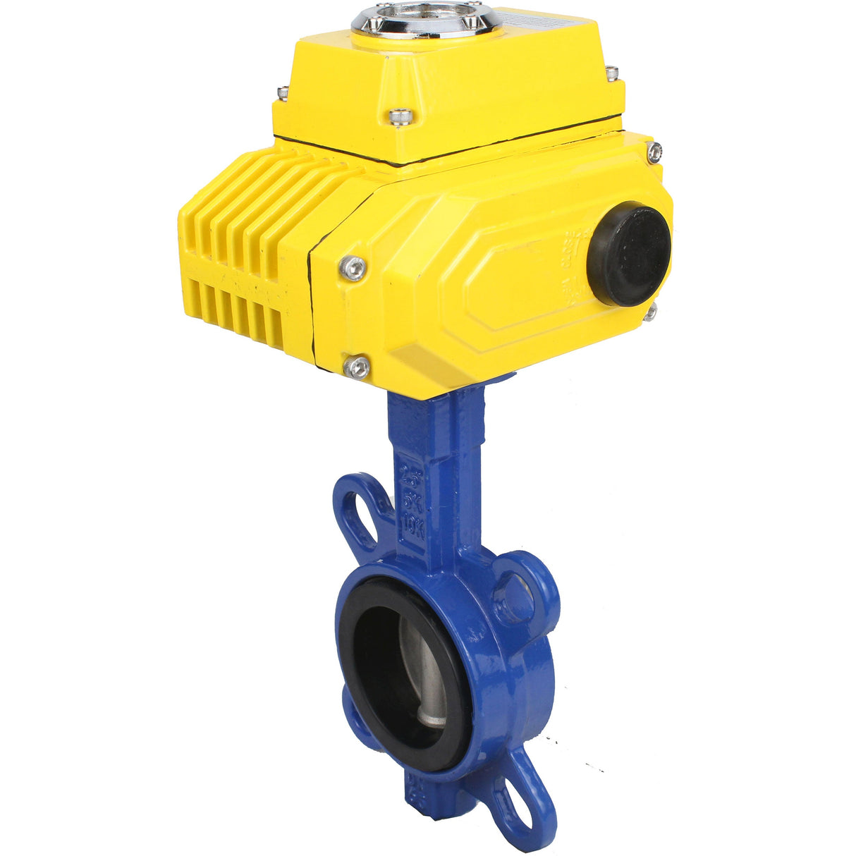 Válvula de mariposa de agua Elephant ggg50-316l-epdm-elephant-110/220, material del cuerpo - fundición GGG50, material del disco - acero inoxidable AISI 316L, sello - EPDM, actuador eléctrico operado