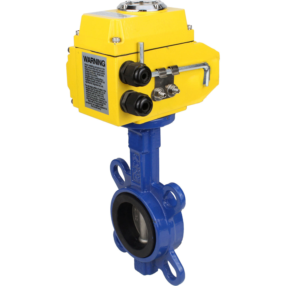 Válvula de mariposa de agua Elephant ggg50-316l-epdm-elephant-380, material del cuerpo - hierro fundido GGG50, material del disco - acero inoxidable AISI 316L, sello - EPDM, actuador eléctrico operado