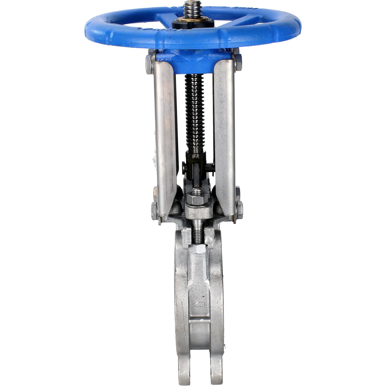 Vanne à guillotine Elephant GVKR3232E-1W-Fb-S, matériau du corps - acier inoxydable AISI 316, matériau du couteau - acier inoxydable AISI 316, joint - EPDM, volant