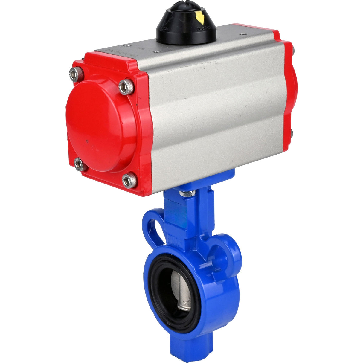 Válvula de mariposa de agua Elephant al-316l-epdm-elephant-sa, material del cuerpo - aleación de aluminio, material del disco - acero inoxidable AISI 316L, sello - EPDM, actuador neumático operado