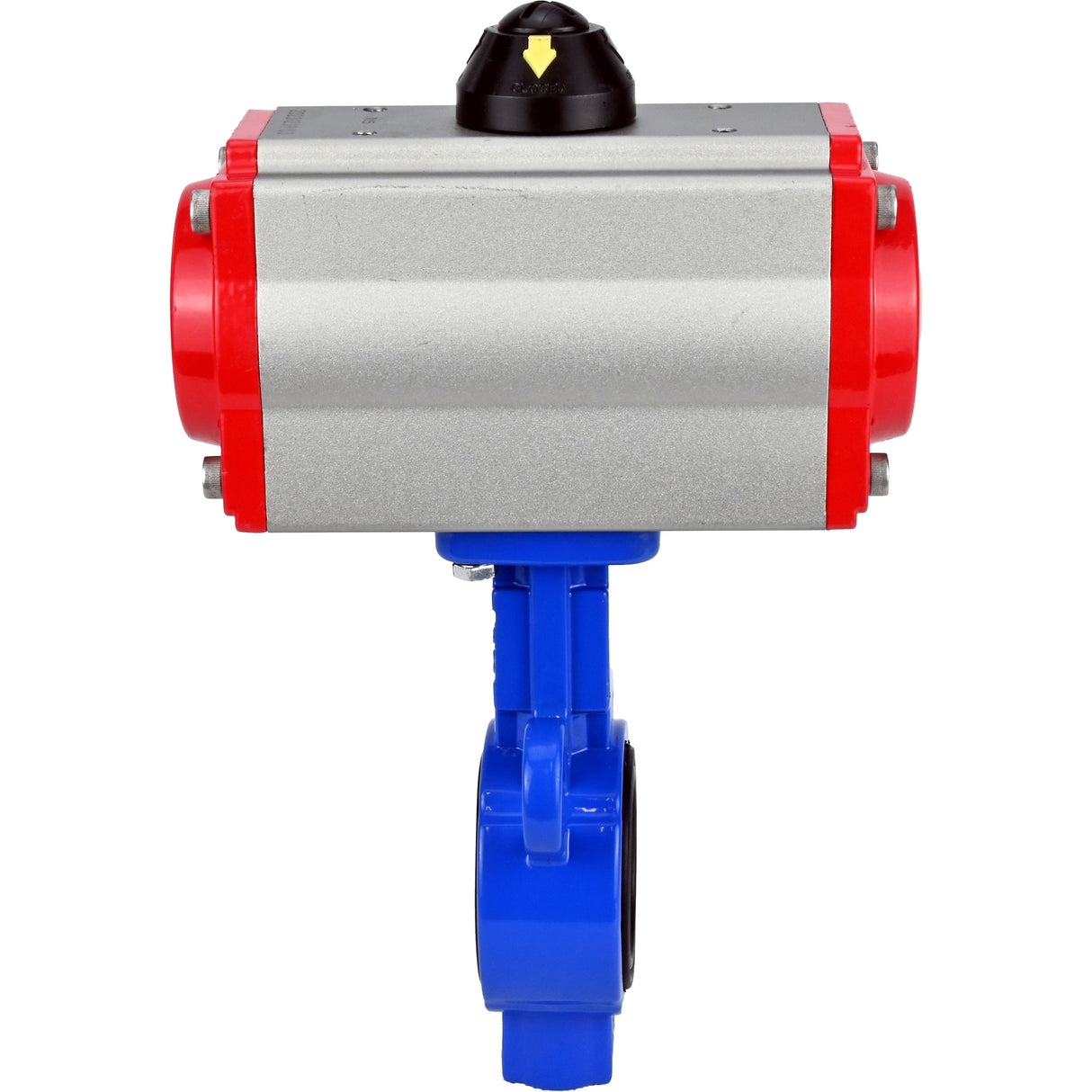 Válvula de mariposa de agua Elephant al-316l-epdm-elephant-da, material del cuerpo - aleación de aluminio, material del disco - acero inoxidable AISI 316L, sello - EPDM, actuador neumático operado