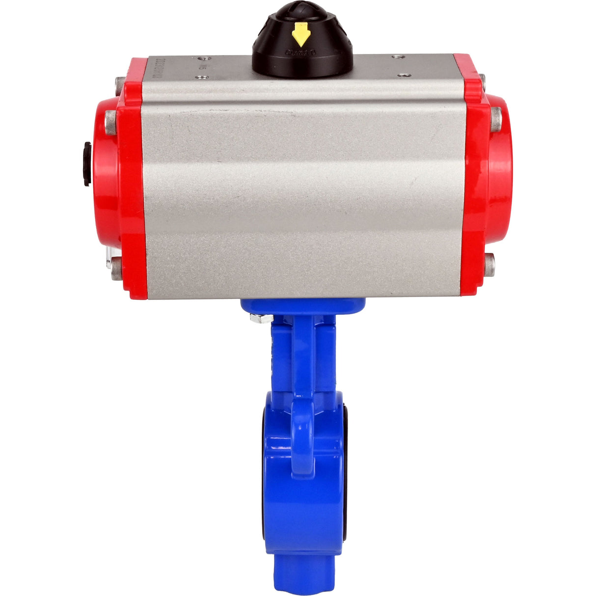 Válvula de mariposa de agua Elephant al-316l-epdm-elephant-da-4m310-110/220, material del cuerpo - aleación de aluminio, material del disco - acero inoxidable AISI 316L, sello - EPDM, actuador neumático operado