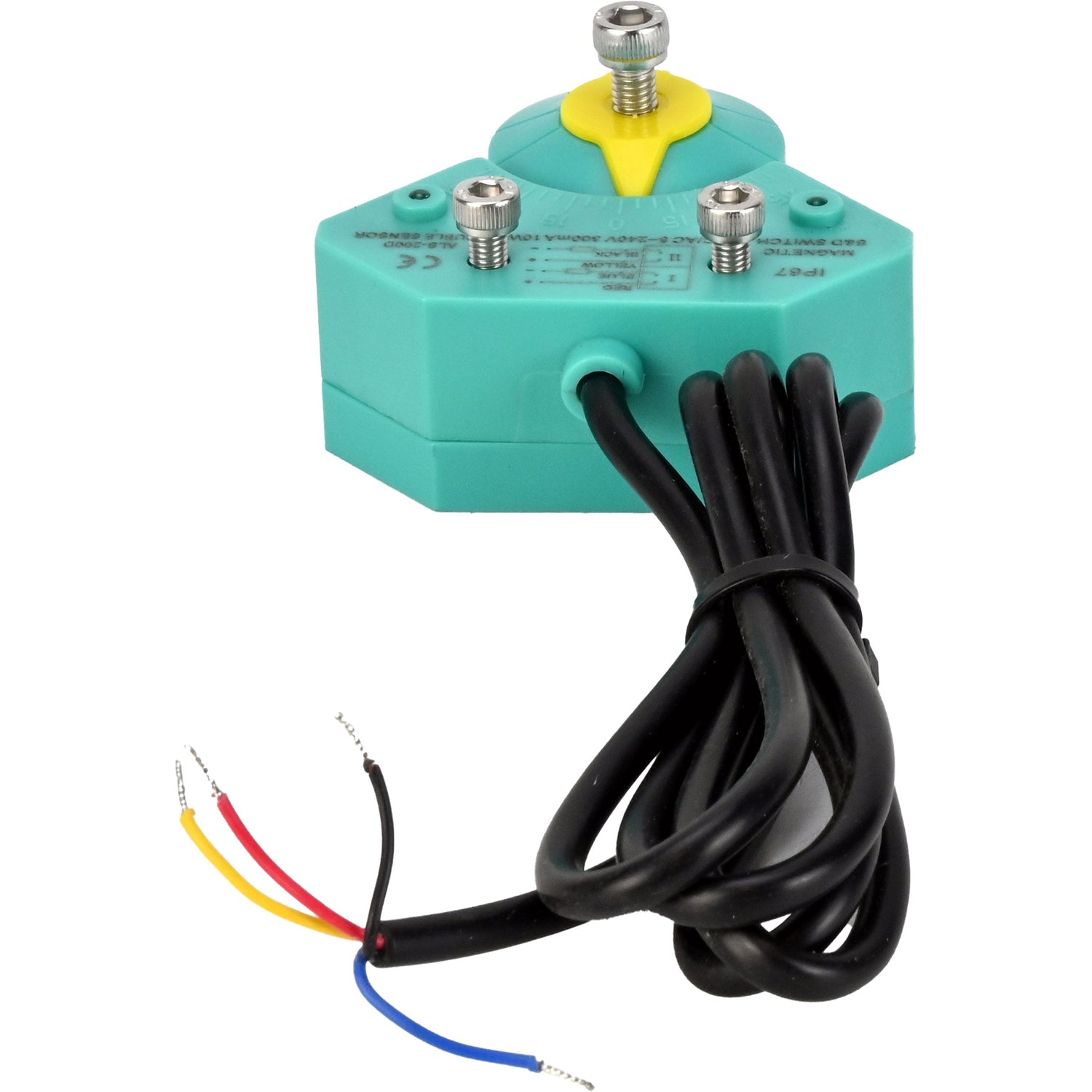 Interrupteurs magnétiques Elephant ALS200D pour actionneurs pneumatiques, angle de rotation de l'arbre - 90°, boîtier - plastique, couleur - vert