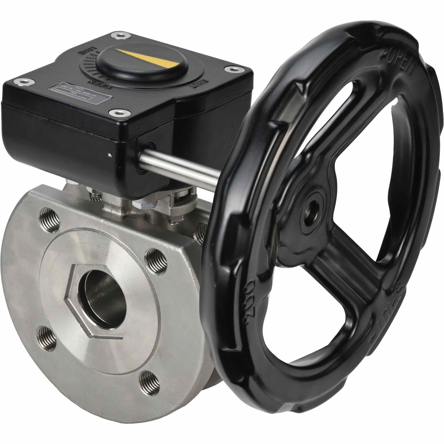 Válvula de bola de acero inoxidable Elephant kchmfp_ham, material del cuerpo - acero inoxidable AISI 316, material de la bola - acero inoxidable AISI 316, sello - PTFE, operado por manija