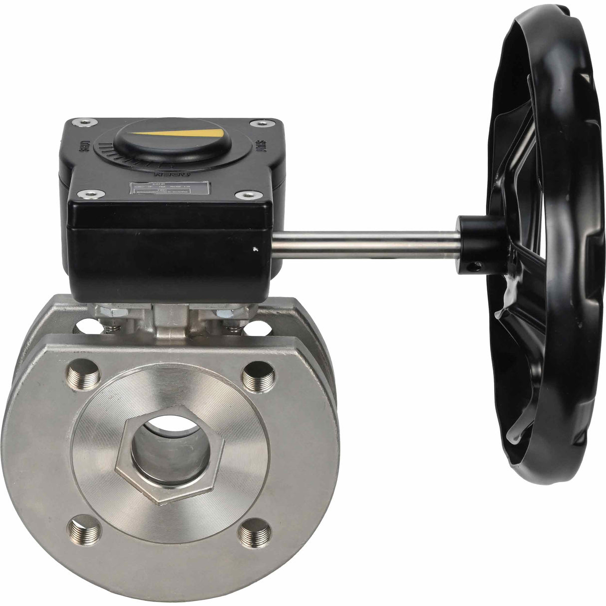 Válvula de bola de acero inoxidable Elephant kchmfp_ham, material del cuerpo - acero inoxidable AISI 316, material de la bola - acero inoxidable AISI 316, sello - PTFE, operado por manija