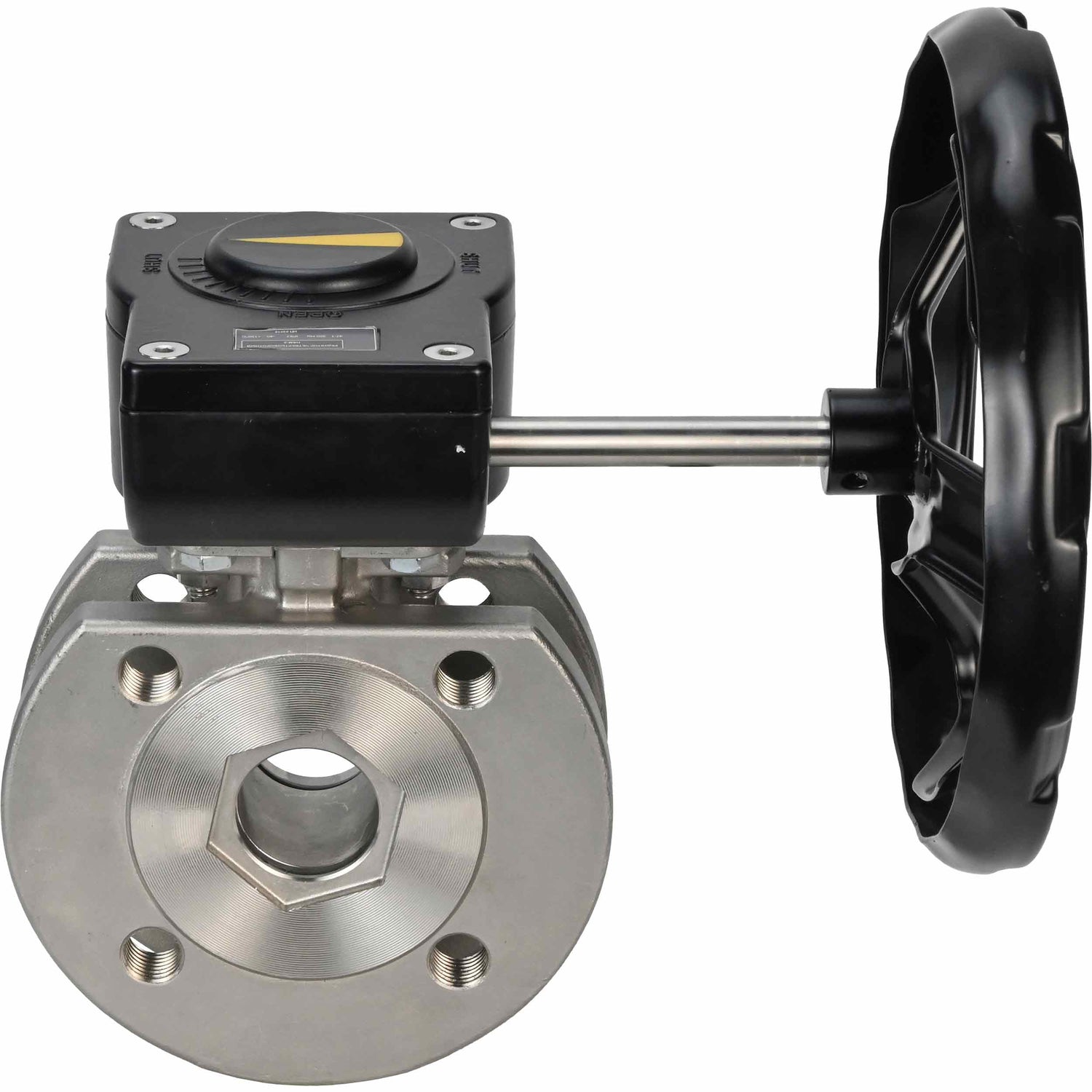 Válvula de bola de acero inoxidable Elephant kchmfp_ham, material del cuerpo - acero inoxidable AISI 316, material de la bola - acero inoxidable AISI 316, sello - PTFE, operado por manija