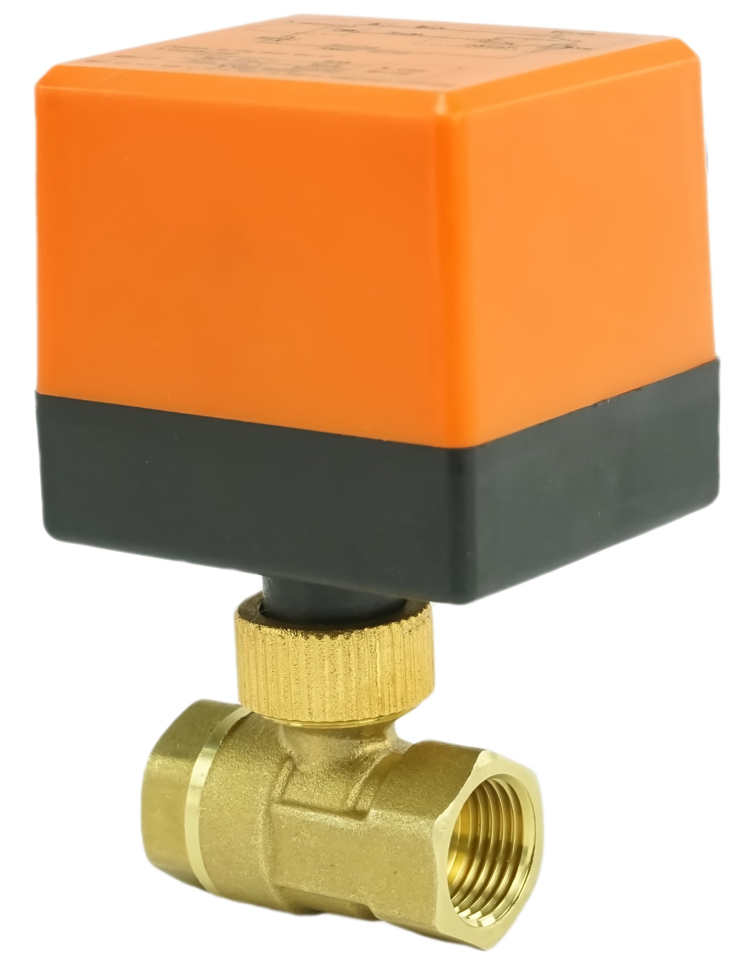 Válvula de bola de latón con puerto estándar roscado NPT/BSP Elephant RP.BRASS.120.MM 232 PSI con accionamiento eléctrico 110VAC sin interruptores de límite
