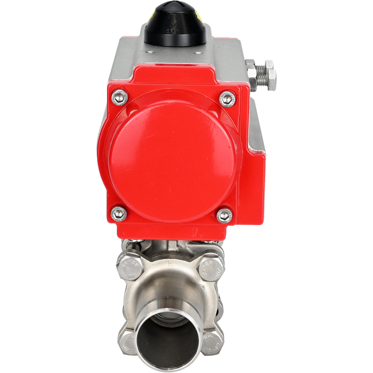 Ball valves Elephant BV3232P(3pc)-FP-W-ISO-H LONG DN10-150 full bore, body - stainless steel 316, welding, with pneumatic actuator Elephant PA-DA