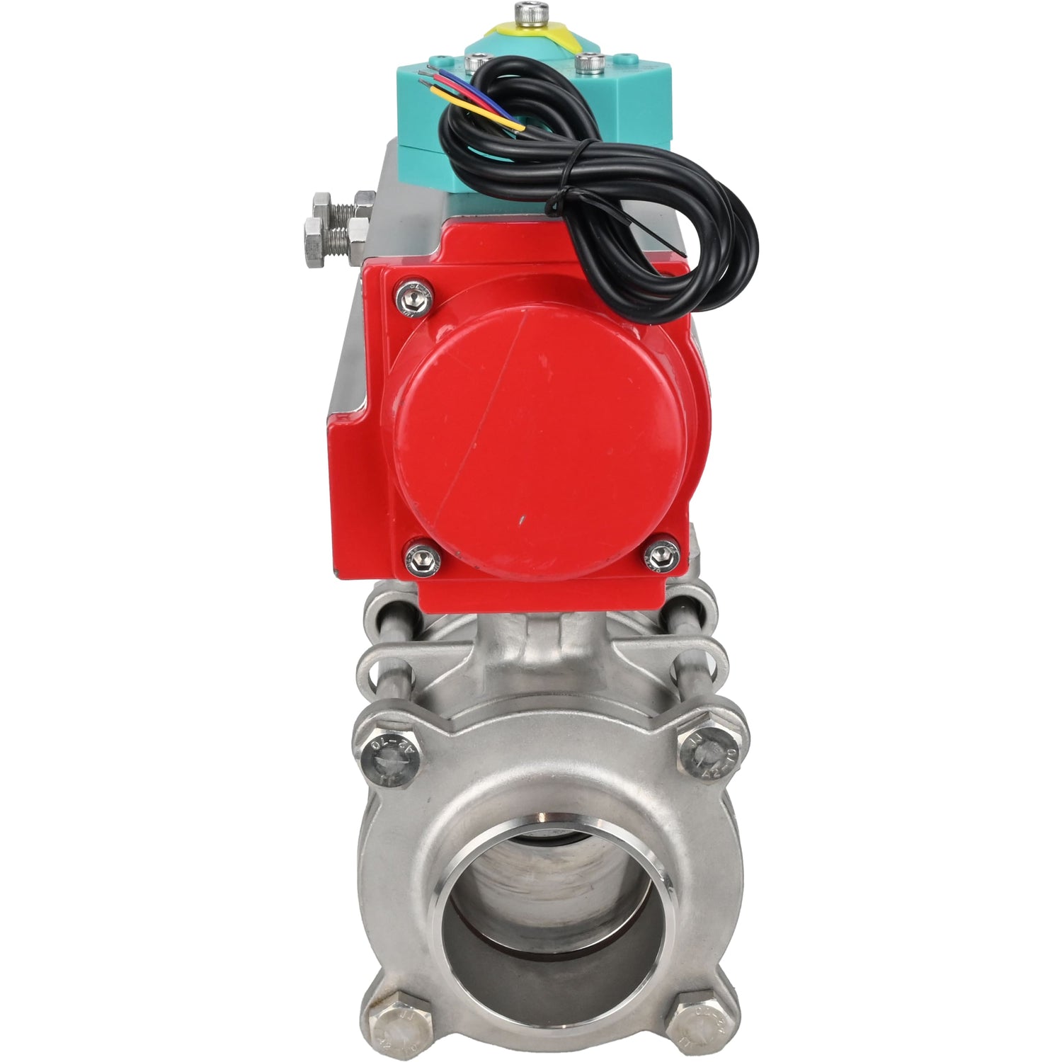 Ball valves Elephant BV3232P(3pc)-FP-W-ISO-H WDVF DN15-32 63 bar full bore, body - 316 stainless steel, seal - PTFE, for welding, with pneumatic drive PA-DA and ALS200D magnetic switch