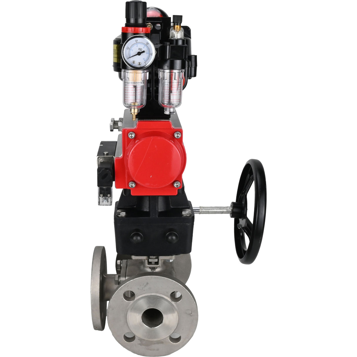 Ball valves Elephant BV3232P(4pc)-FP-3WL-F-ISO-H 16 bar full bore, flanged, body - stainless steel SS316, ISO flange F03/F04-F10/F12, square 9x9-19x19, s mon/drive PA-DA, mon/distribution 4M310-08 24V, LSU APL-510N EX, backup MON3-700-T38-ISO and ATU A