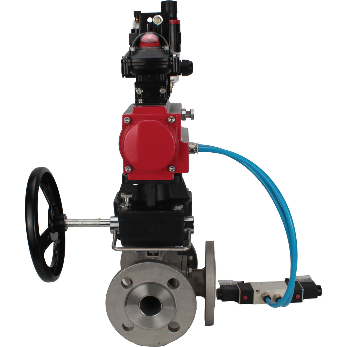 Ball valves Elephant BV3232P(4pc)-FP-3WL-F-ISO-H 16 bar full bore, flanged, body - stainless steel SS316, ISO flange F03/F04-F10/F12, square 9x9-19x19, s Mon/drive PA-DA, mon/distribution 4V320-10 220V, LSU APL-210N, Doubler MON3-700-T38-ISO and ATU A