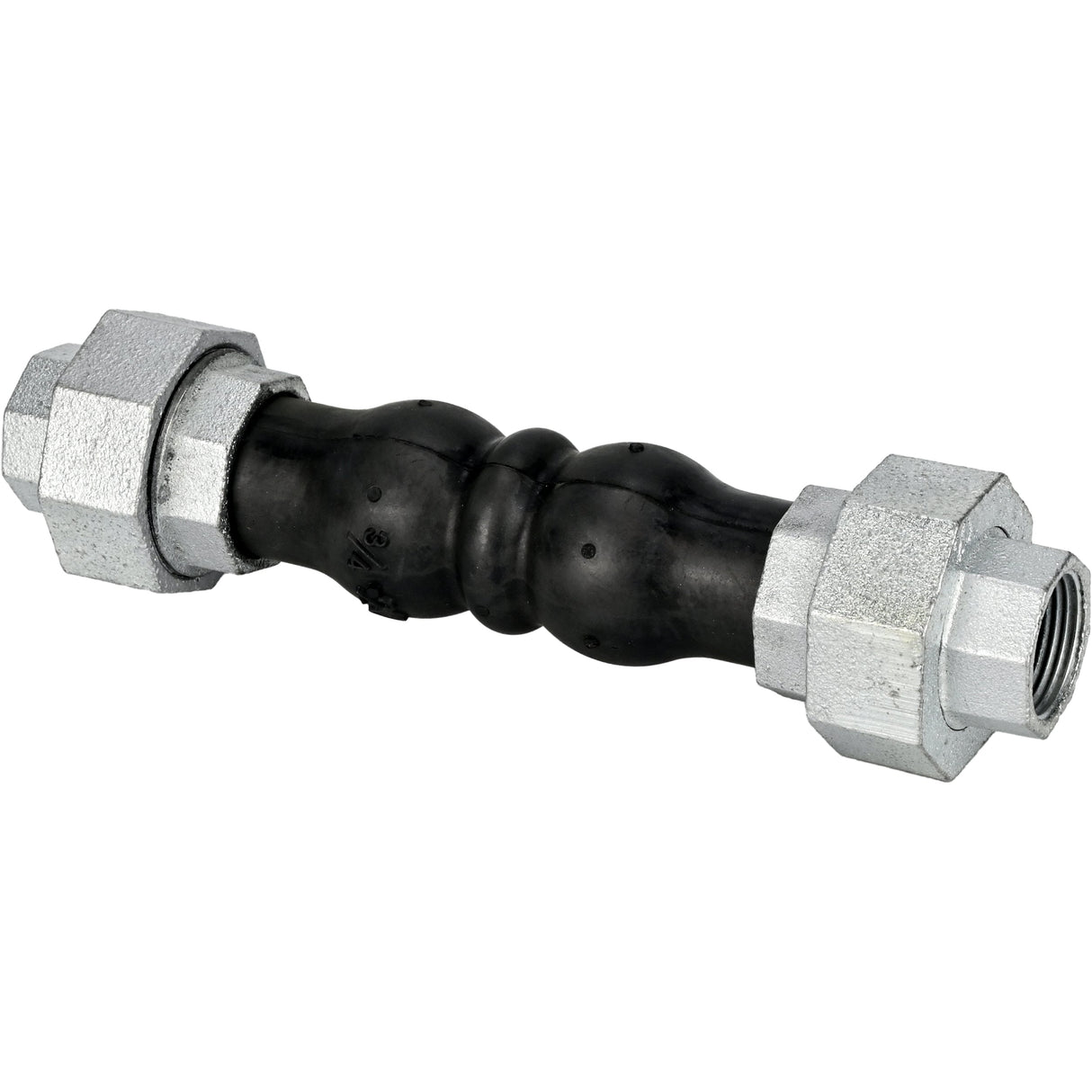 Compensateurs en caoutchouc Elephant CR-N17-T PN16, insert en caoutchouc (corps) - NBR, type de raccordement - fileté, matériau de l'élément fileté - fonte galvanisée