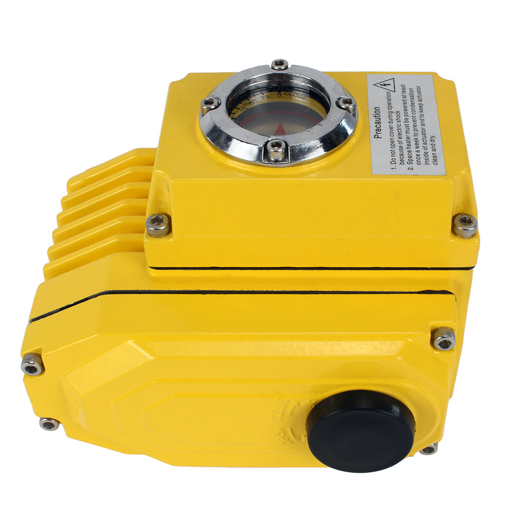 Actuador eléctrico de cuarto de vuelta Elephant 005-040 110/220V con sensor de retroalimentación y señal de control de entrada de 4-20 mA