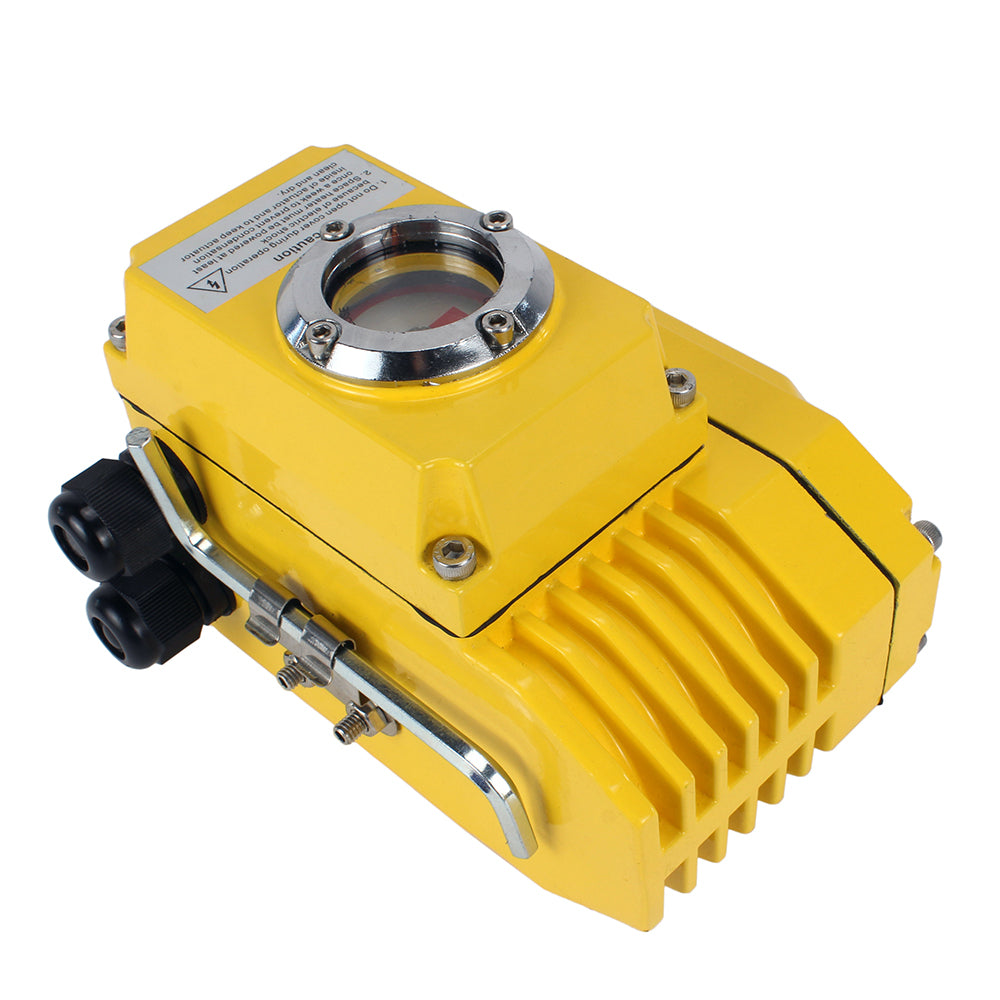 Actuador eléctrico de cuarto de vuelta Elephant 005-040 110/220V con sensor de retroalimentación y señal de control de entrada de 4-20 mA