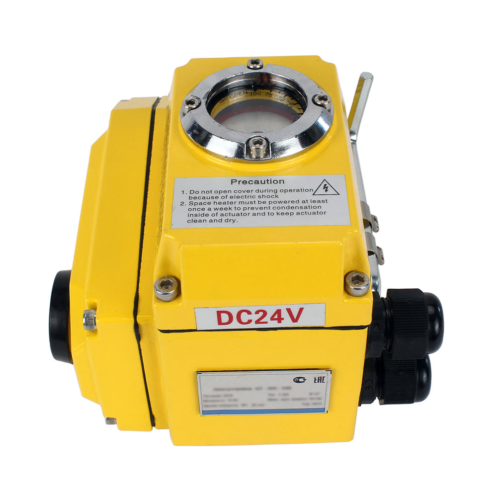 Actuador eléctrico de cuarto de vuelta Elephant 005-040 110/220V con sensor de retroalimentación y señal de control de entrada de 4-20 mA