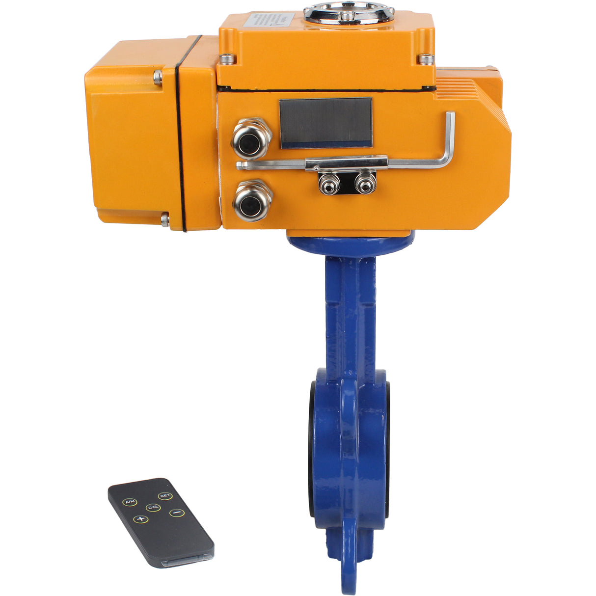 Válvula de mariposa de agua Elephant ggg50-316l-epdm-elephant-110/220-0-10, material del cuerpo - fundición GGG50, material del disco - acero inoxidable AISI 316L, junta - EPDM, accionamiento por actuador eléctrico