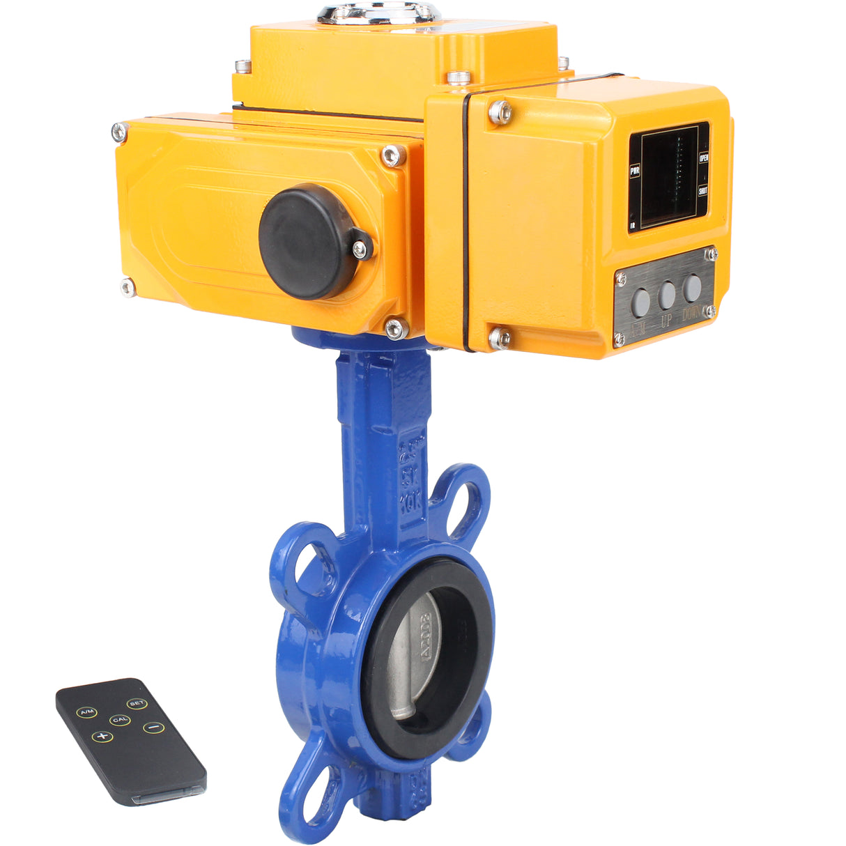 Válvula de mariposa de agua Elephant ggg50-316l-epdm-elephant-110/220-0-10, material del cuerpo - fundición GGG50, material del disco - acero inoxidable AISI 316L, junta - EPDM, accionamiento por actuador eléctrico