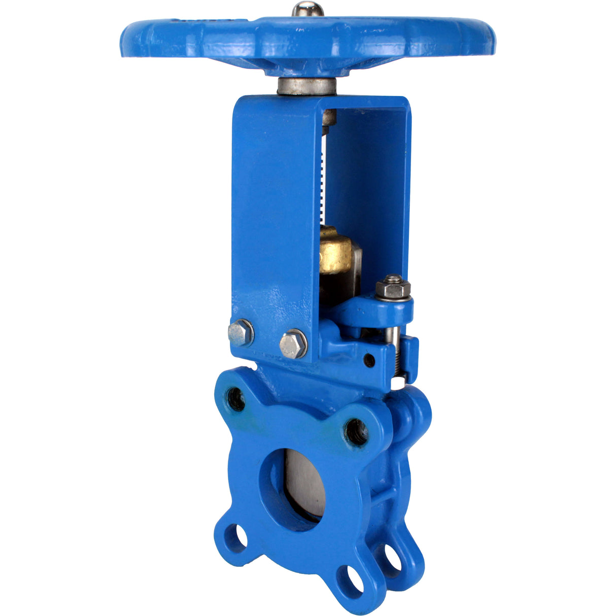 Vanne à guillotine Elephant GVKN1331N-2W-Fb-S, matériau du corps - fonte GGG40, matériau du couteau - acier inoxydable AISI 304, joint - NBR, volant