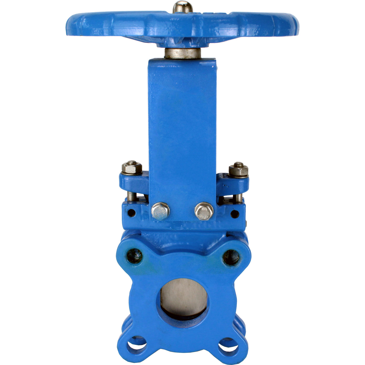 Vanne à guillotine Elephant GVKN1331N-2W-Fb-S, matériau du corps - fonte GGG40, matériau du couteau - acier inoxydable AISI 304, joint - NBR, volant