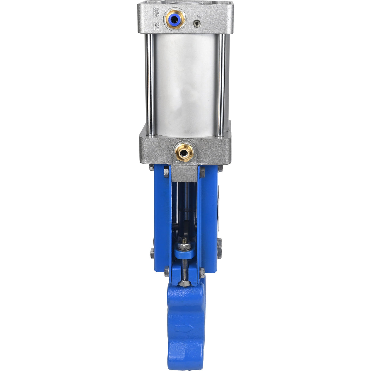 Gate valves Elephant GVKR1331M-1W-Fb-2P-WENZ PN10 unidirectional, interflanged, spindle - extendable, body - cast iron GGG40, gate - stainless steel 304, seal - EPDM, pneumatically actuated, WENZ