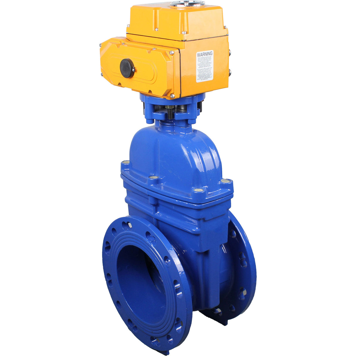 Wedge valves Elephant GVWN1414E-2W-F flanged wedge valves, wedge - rubber-coated, spindle - non-rising, body - cast iron, seal - EPDM, with ISO flange with multi-turn electric drive MT-N-Z-O1-380VAC-U1