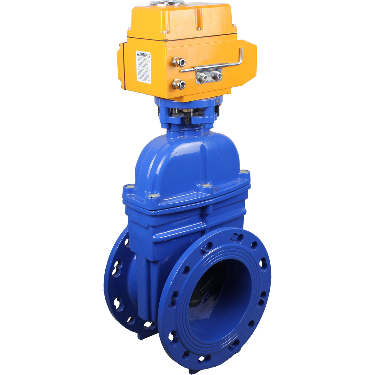 Wedge valves Elephant GVWN1414E-2W-F flanged wedge valves, wedge - rubber-coated, spindle - non-rising, body - cast iron, seal - EPDM, with ISO flange with multi-turn electric drive MT-N-Z-O1-380VAC-U1