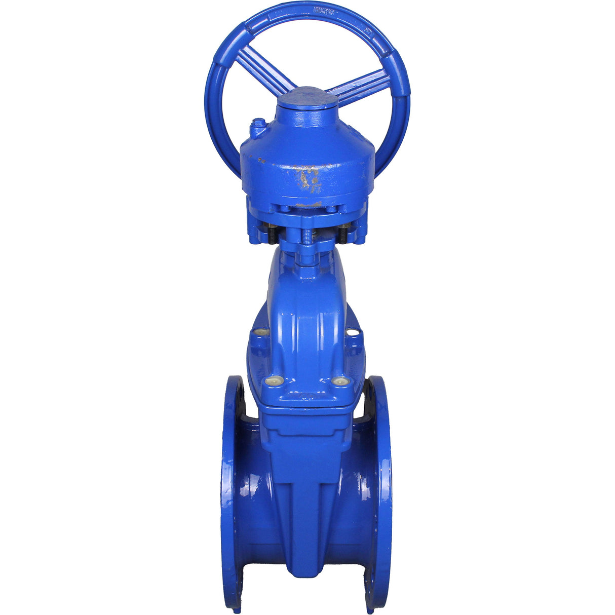 Wedge valves Elephant GVWN1414E-2W-F flanged wedge valves, wedge - rubber coated, spindle - non-rising, body - cast iron, seal - EPDM, with ISO flange with gearbox RMN1-360Z-T2,35-ISO
