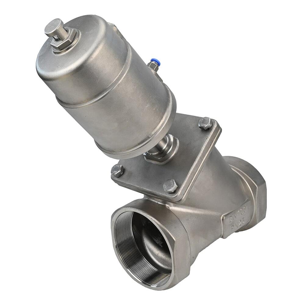 Válvula neumática Elephant VS3232PV-T-1PNC PSI232/PSI362, material del cuerpo: acero inoxidable CF8M, roscada, en forma de Y