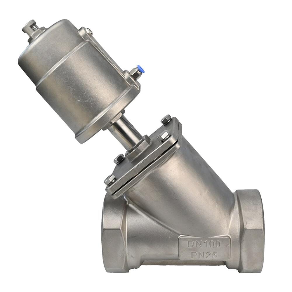 Válvula neumática Elephant VS3232PV-T-1PNC PSI232/PSI362, material del cuerpo: acero inoxidable CF8M, roscada, en forma de Y