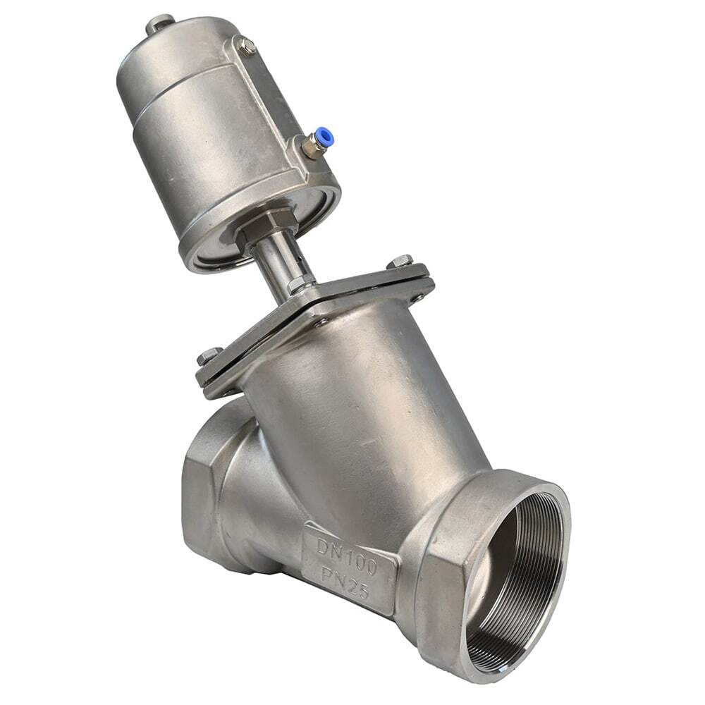 Válvula neumática Elephant VS3232PV-T-1PNC PSI232/PSI362, material del cuerpo: acero inoxidable CF8M, roscada, en forma de Y