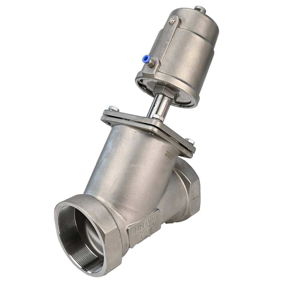 Válvula neumática Elephant VS3232PV-T-1PNC PSI232/PSI362, material del cuerpo: acero inoxidable CF8M, roscada, en forma de Y