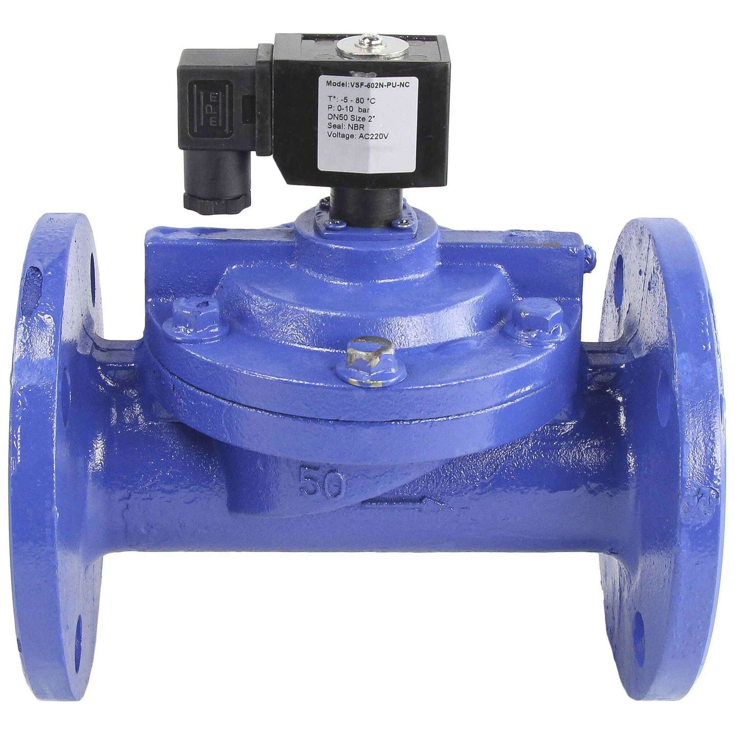 Solenoid valve Elephant VS610-EF-NC-220VAC-PA, body material - cast iron, seal - EPDM, normally closed, coil - 220V DAR