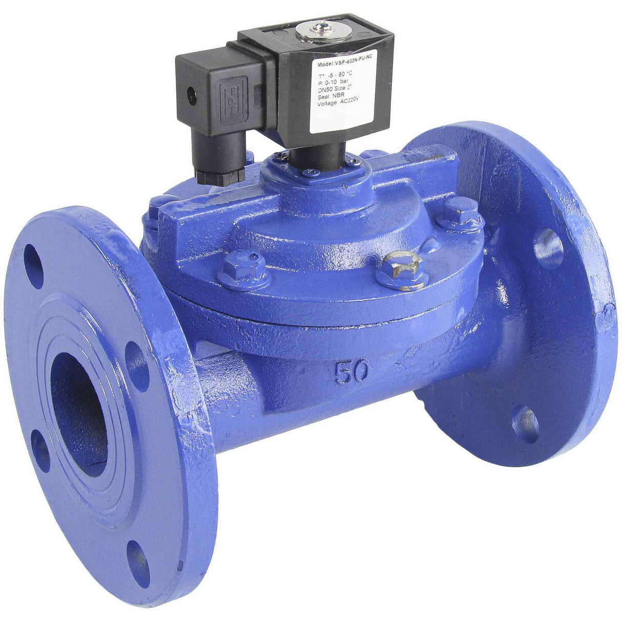 Solenoid valve Elephant VS610-EF-NC-220VAC-PA, body material - cast iron, seal - EPDM, normally closed, coil - 220V DAR