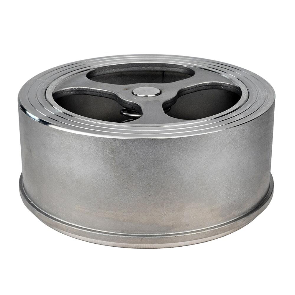 Válvula de retención de resorte Elephant VCS3232-Fb 25 bar, material del cuerpo: acero inoxidable AISI 316, material de bloqueo: acero inoxidable AISI 316, brida compacta