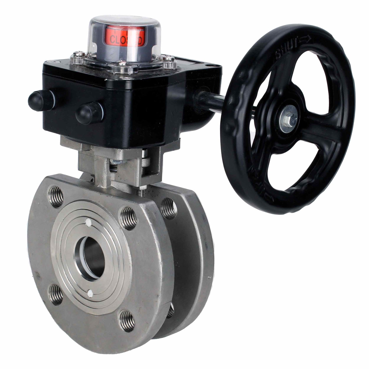 Válvula de bola de acero inoxidable Elephant kchmfp_hgb, material del cuerpo - acero inoxidable AISI 316, material de la bola - acero inoxidable AISI 316, sello - PTFE, operado por manija