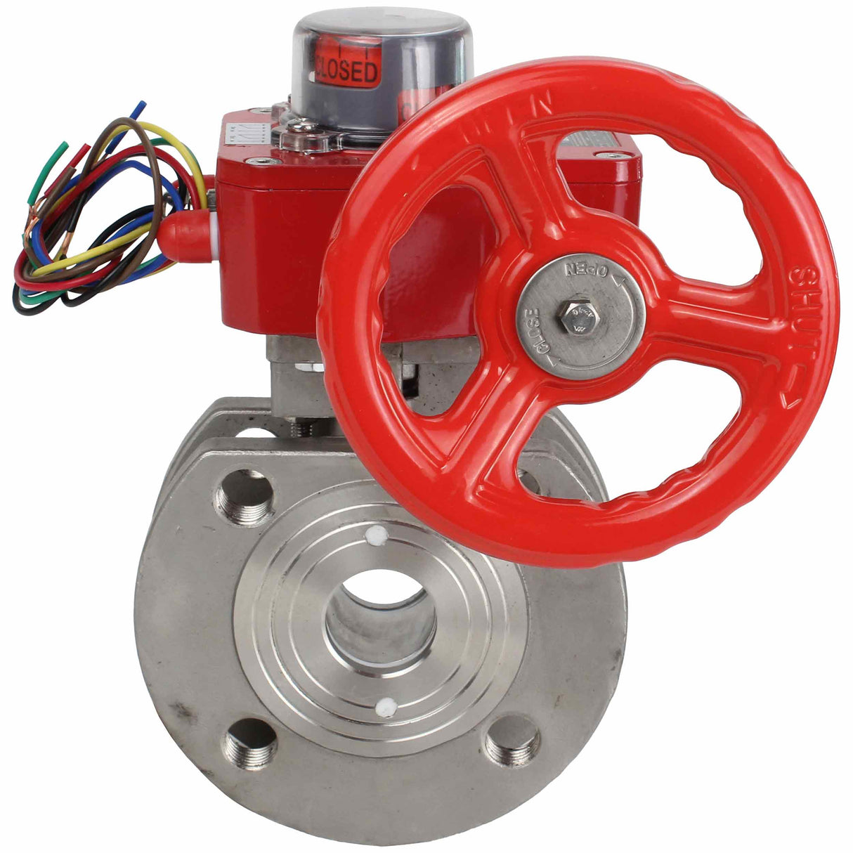 Válvula de bola de acero inoxidable Elephant kchmfp_hgbf, material del cuerpo - acero inoxidable AISI 316, material de la bola - acero inoxidable AISI 316, sello - PTFE, operado por manija