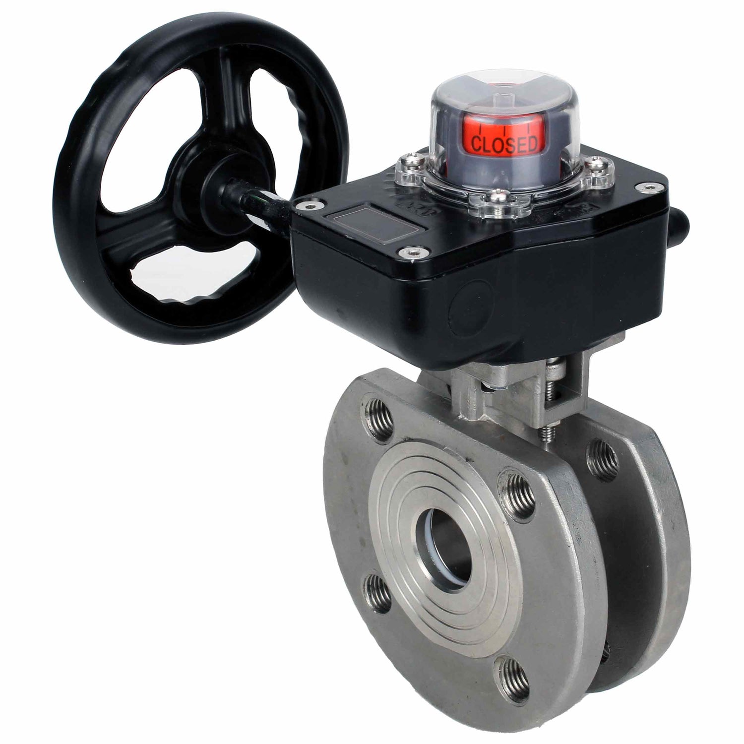 Válvula de bola de acero inoxidable Elephant kchmfp_hgb, material del cuerpo - acero inoxidable AISI 316, material de la bola - acero inoxidable AISI 316, sello - PTFE, operado por manija