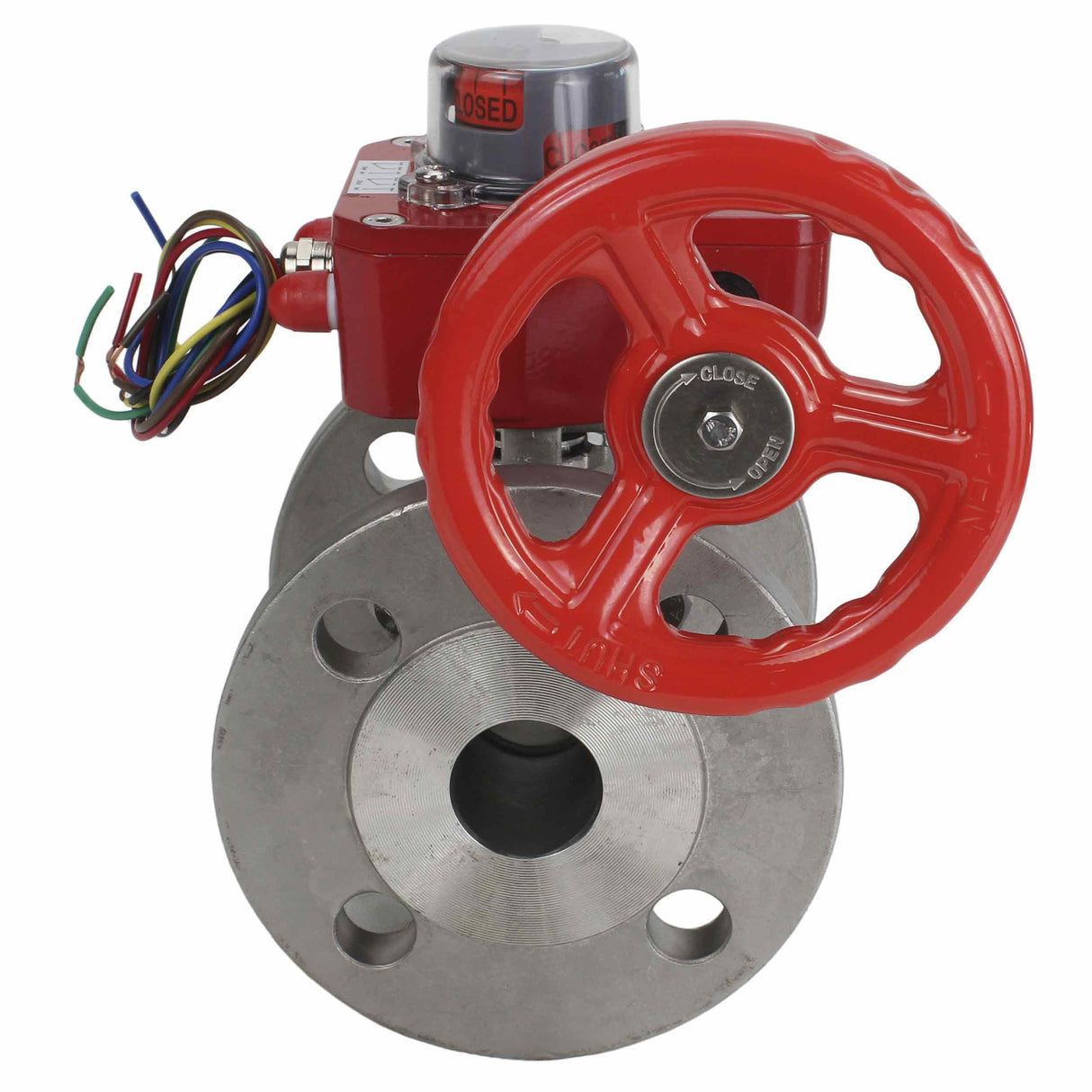 Válvula de bola de acero inoxidable Elephant kchfp HGBF, material del cuerpo - acero inoxidable AISI 316L, material de la bola - acero inoxidable AISI 316L, junta - PTFE, accionada por maneta