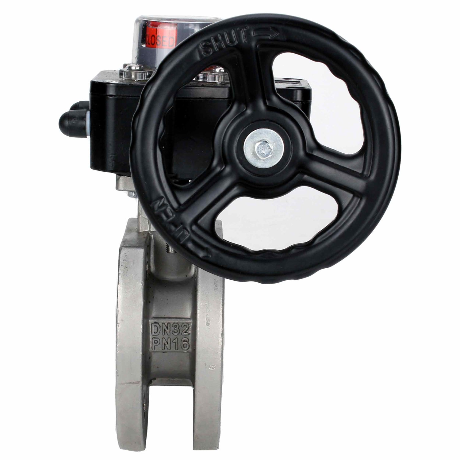 Válvula de bola de acero inoxidable Elephant kchmfp_hgb, material del cuerpo - acero inoxidable AISI 316, material de la bola - acero inoxidable AISI 316, sello - PTFE, operado por manija